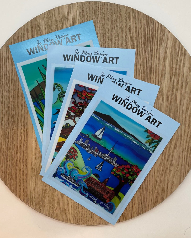 Window Decals NZ Scenery by Jo May The Fantail House