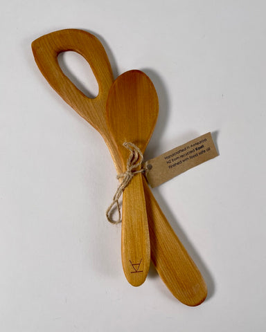 The Fantail House, NZ Kauri, Wooden Spatula, Made in NZ