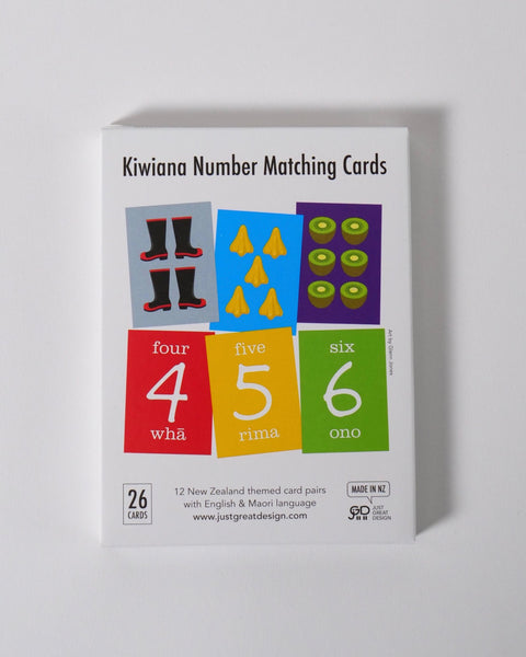 The Fantail House, Made in New Zealand, Kiwiana Number Matching Cards