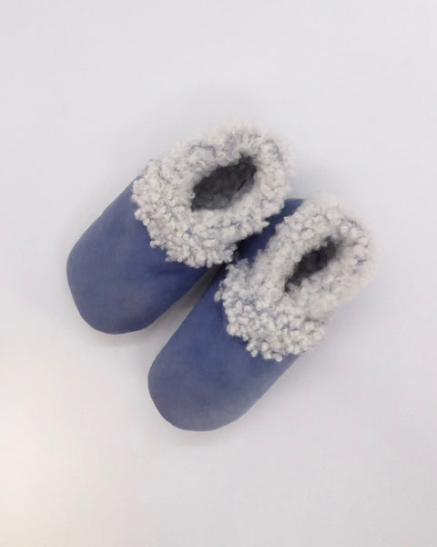 The Fantail House, Made in NZ, Lambskin Booties, Cornflower Blue, 6-12 Months