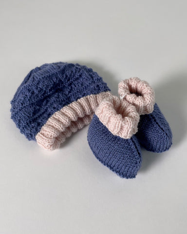 The Fantail House, Made in NZ, Merino Wool, Beanie & Booties