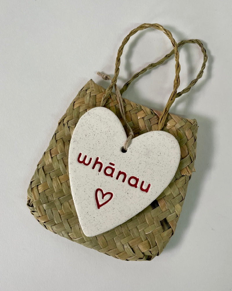 The Fantail House, Michelle Bow, Ceramic, Heart, Whanau