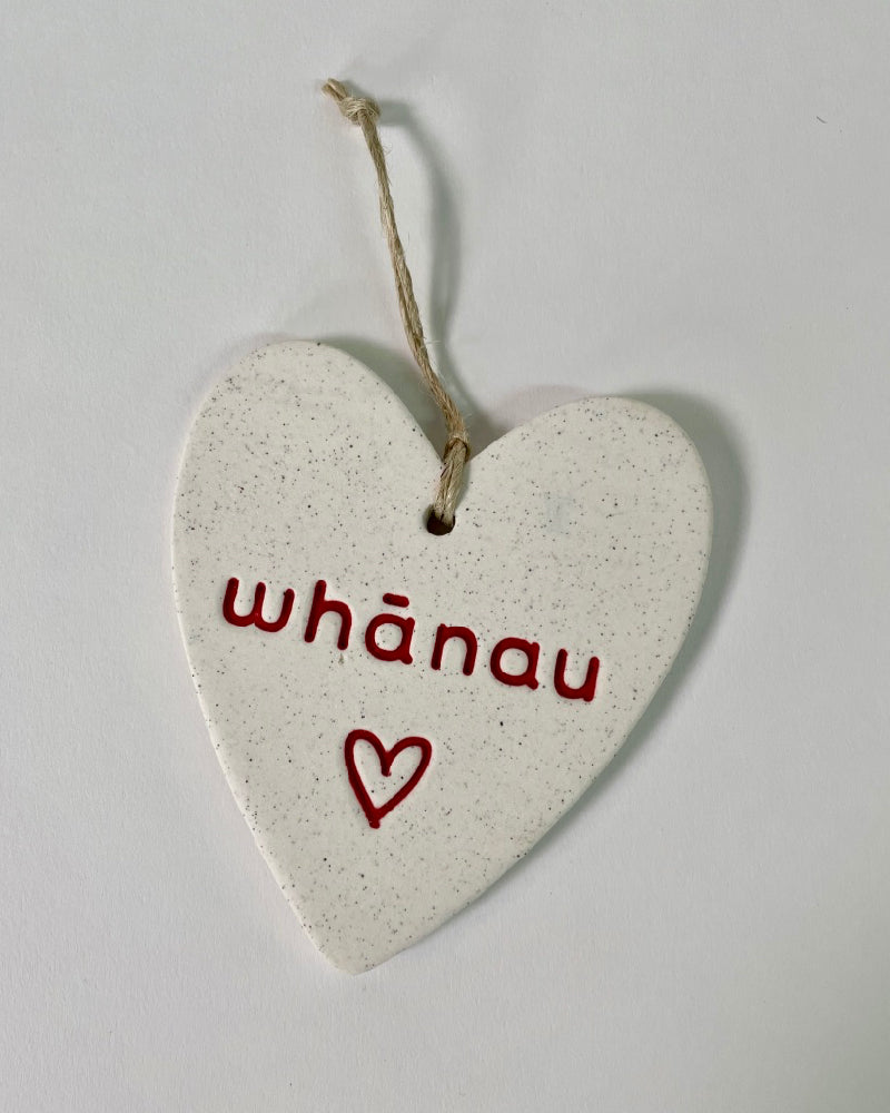 The Fantail House, Michelle Bow, Ceramic, Heart, Whanau