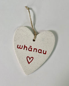 The Fantail House, Michelle Bow, Ceramic, Heart, Whanau