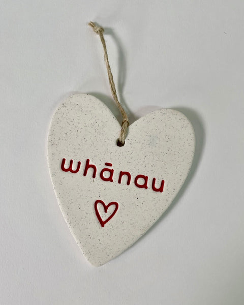 The Fantail House, Michelle Bow, Ceramic, Heart, Whanau