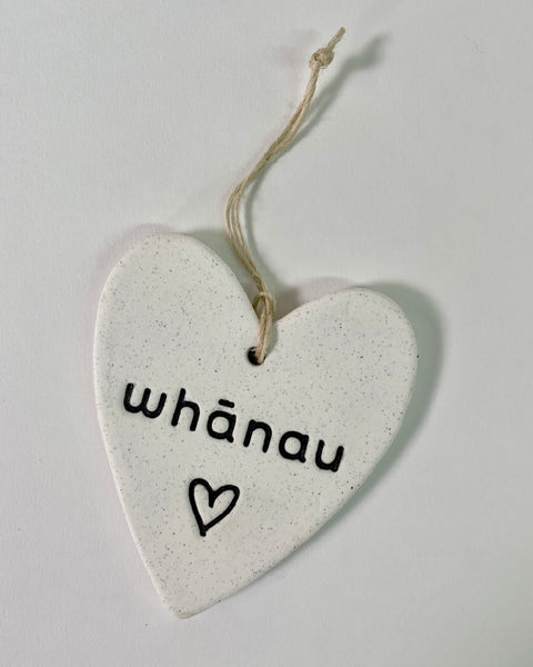 The Fantail House, Michelle Bow, Ceramic, Heart, Whanau