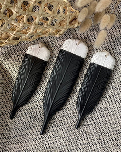Ceramic Huia Feathers