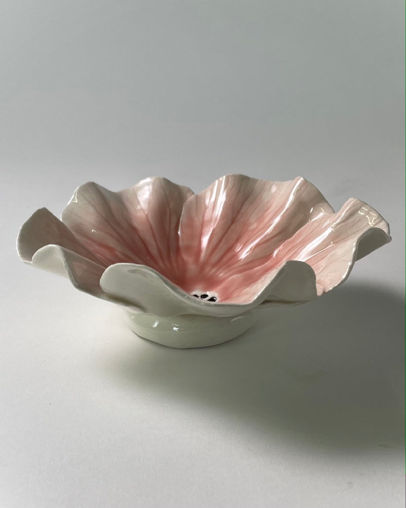 The Fantail House, Muddy Fingers, Hibiscus Bowl, Ceramic, Decorative, Made in NZ, New Zealand Made, Handcrafted