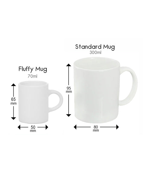 Fluffy Mug Mermaid, Kids Novelty mug, NZ made, Fantail House