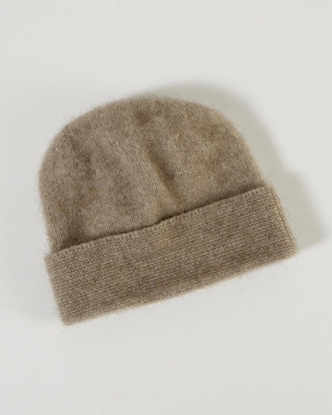 The Fantail House, Native World, Made in New Zealand, Possum Merino, Plain Beanie,  Flax