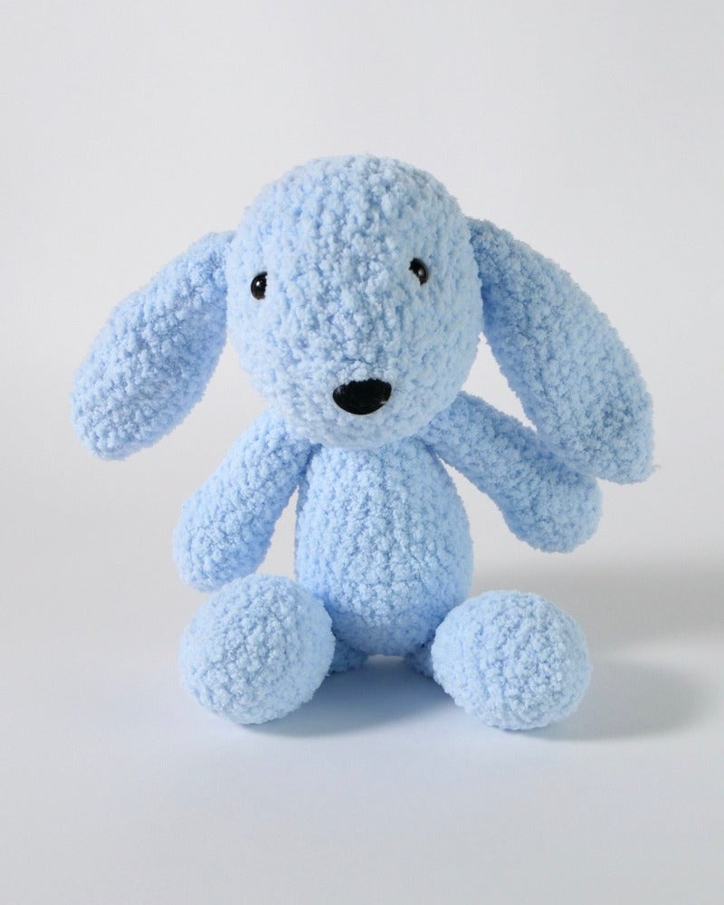 The Fantail House, Made in New Zealand, Soft Toys, Rabbit, Crocheted, Blue