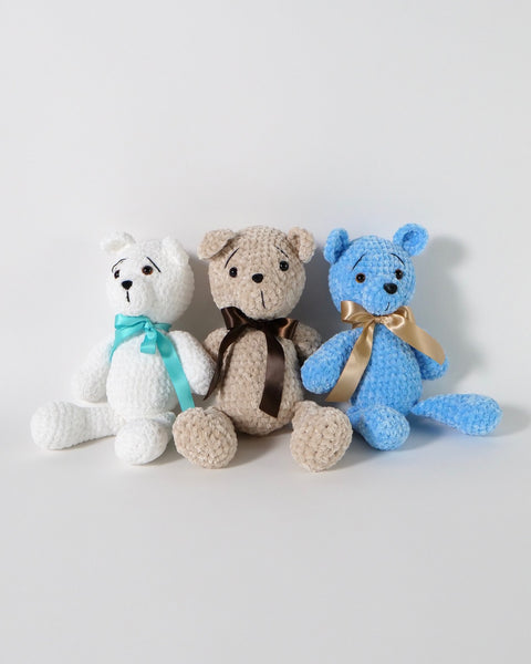 The Fantail House, Made in New Zealand, Teddy Bears, Soft Toys, Hand Crocheted