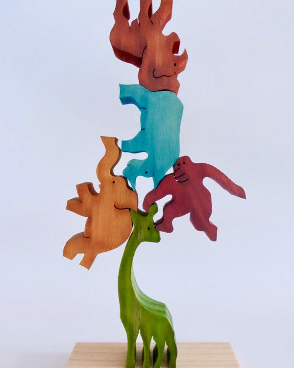 The Fantail House, Made in New Zealand, Tarata,  Wooden toys, Wooden puzzle, Jungle Animals