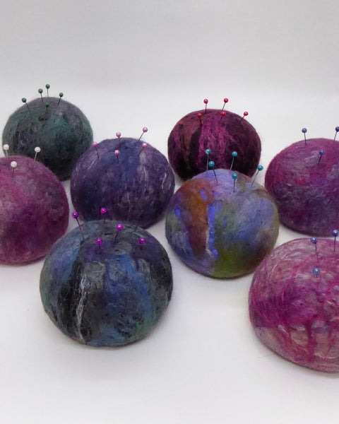 The Fantail House, Pin Cushions, Felted Wool, Earths Wisdom