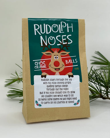Rudolph Noses, orange coated chocolate balls, NZ made, The fantail house