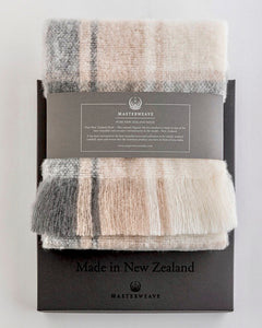 Xmas, Christmas, Gift, Box, The Fantail House, Made in New Zealand, Master Weave, Organic Merino Scarf, Plaid