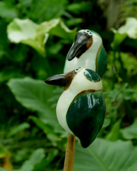 The Fantail House, Handmade in New Zealand, Wilma J Design, Kingfisher Bird, Garden Art