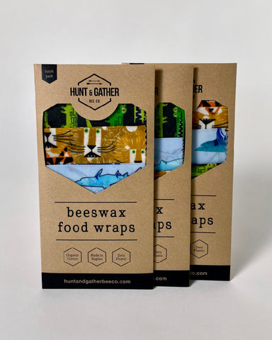 The Fantail House, Made in New Zealand, Beeswax Wraps, Lunch Pack