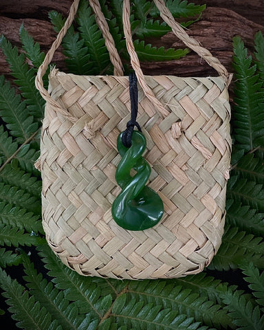 The Fantail House, Made in New Zealand, Greenstone, Pounamu, Pikorua  Pendant