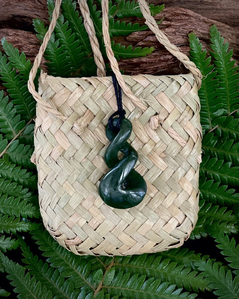 The Fantail House, Made in New Zealand, Greenstone, Pounamu, Pikorua  Pendant