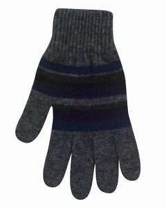Striped Gloves, Possum Merino, Native World, NZ made, The Fantail House