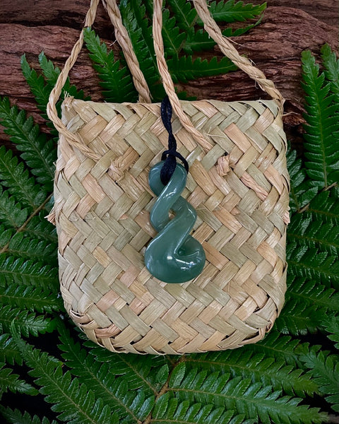 The Fantail House, Made in New Zealand, Greenstone, Pounamu, Pikorua  Pendant