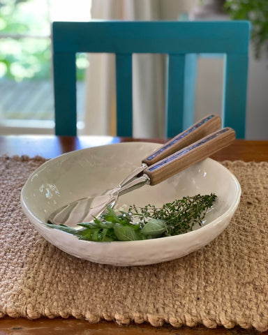 The Fantail House, Ocean Shell, Coastal Wood, Salad, Servers, Paua inlay, Recycled wood