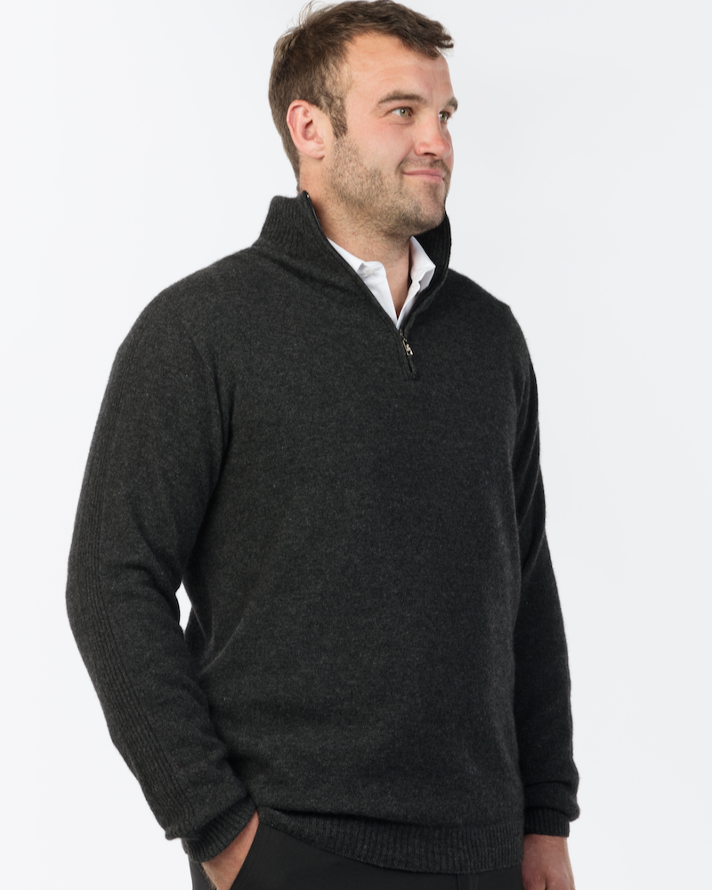 Men's Light Weight 1/2 Zip Sweater The Fantail House